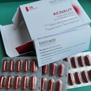 Viên uống giảm mụn Biotrade Acnaut Food Supplement 30v